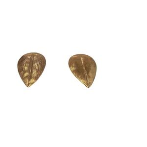 Tacoa Hypo Allergenic Surgical Steel PostsTeardrop Earring Studs Brushed Texture